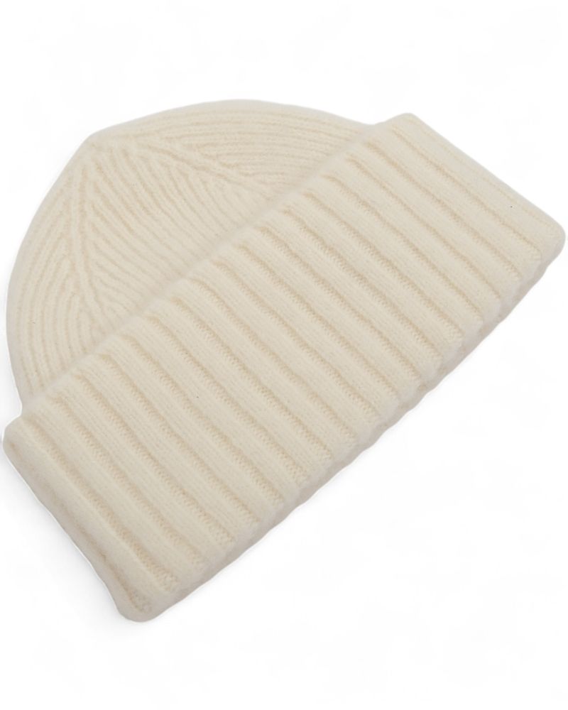 Ivory Shaggy Wool Beanie