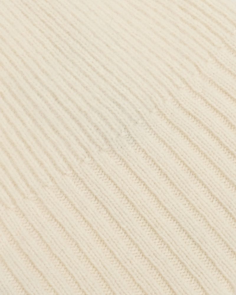 Ivory Shaggy Wool Beanie