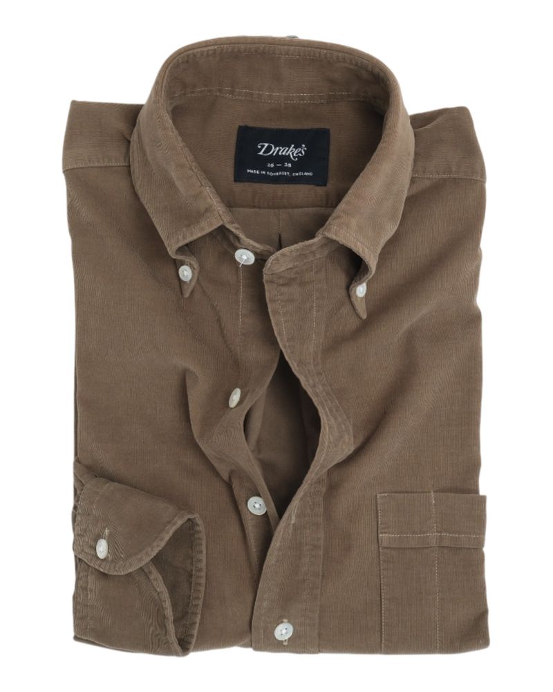 Olive Baby Cord BD. Shirt