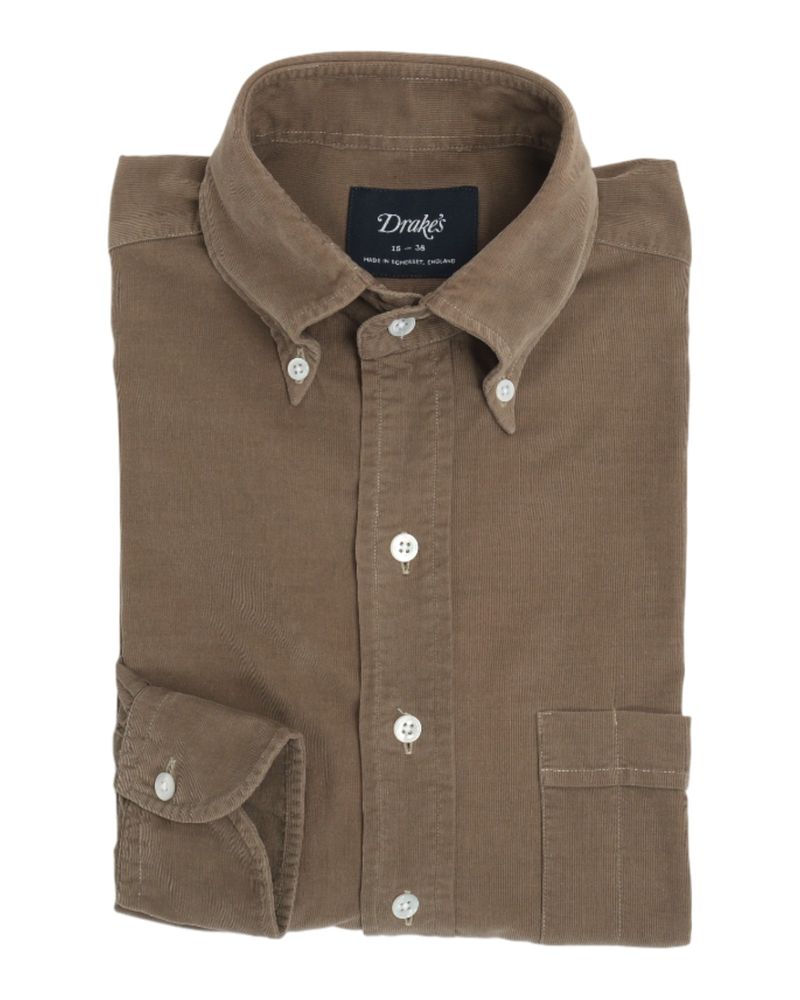Olive Baby Cord BD. Shirt