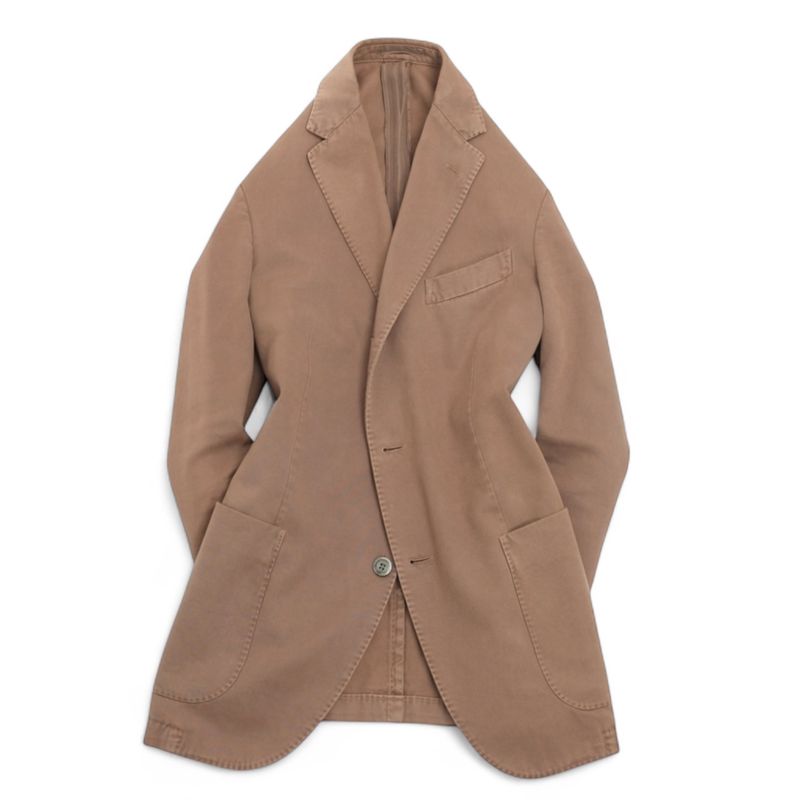 Khaki Cotton Sports Jacket