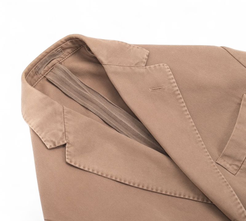 Khaki Cotton Sports Jacket