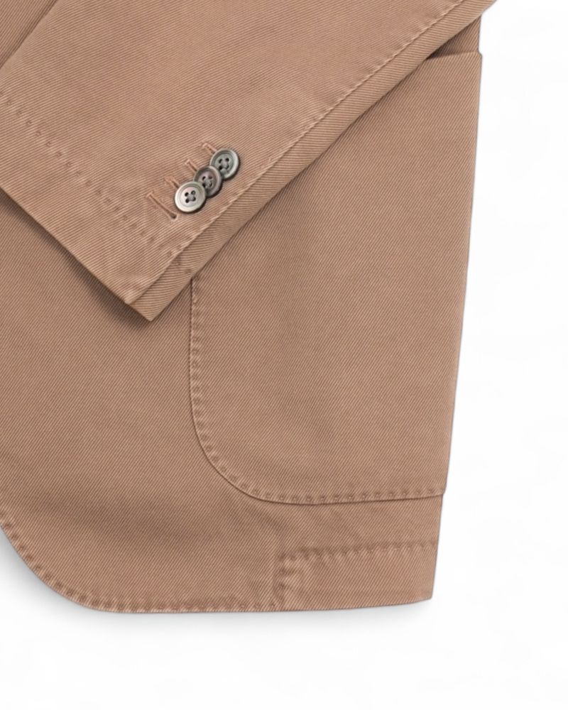 Khaki Cotton Sports Jacket