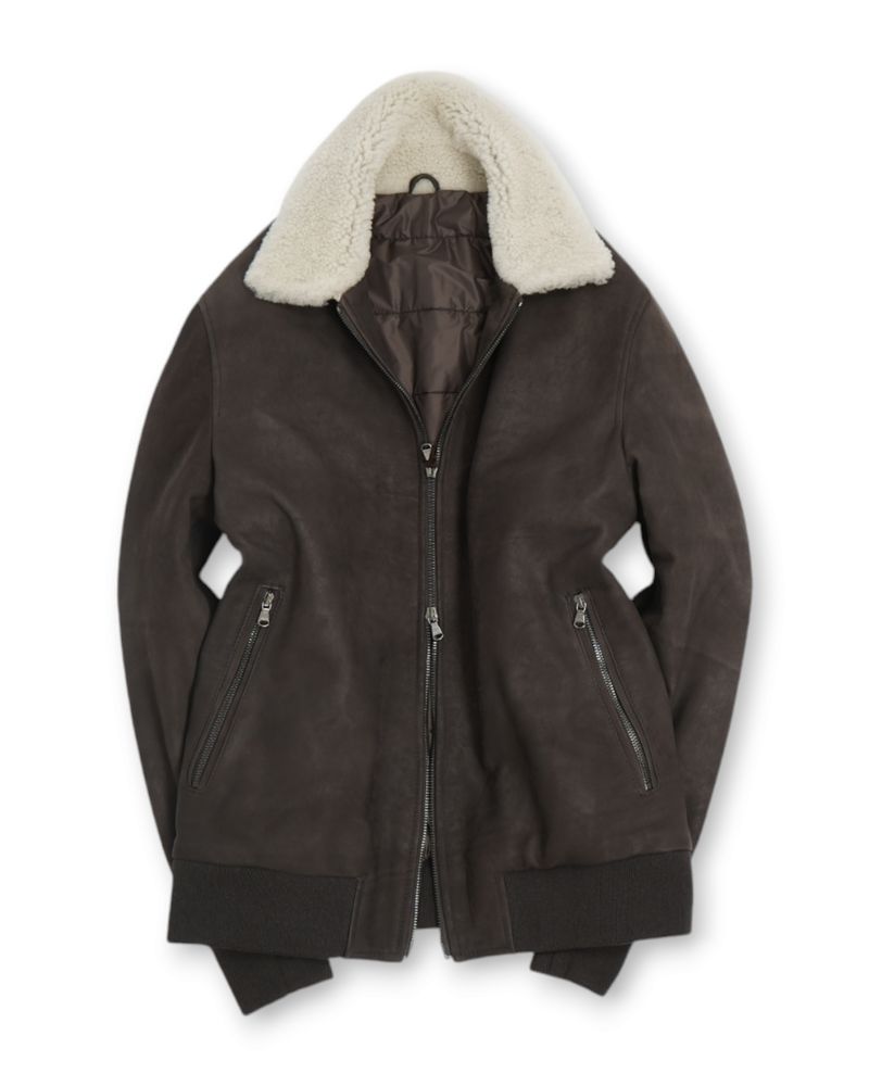 Brown Nappa Shearling Jacket