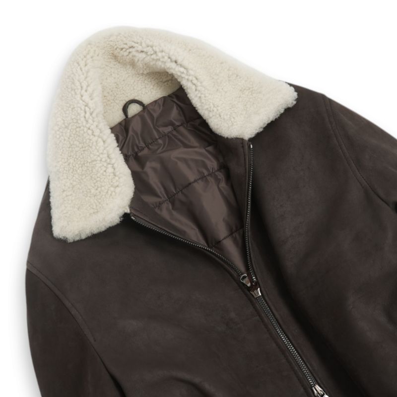 Brown Nappa Shearling Jacket
