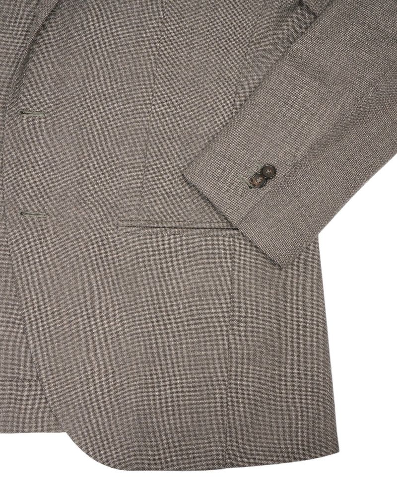 Taupe Hopsack Sports Jacket