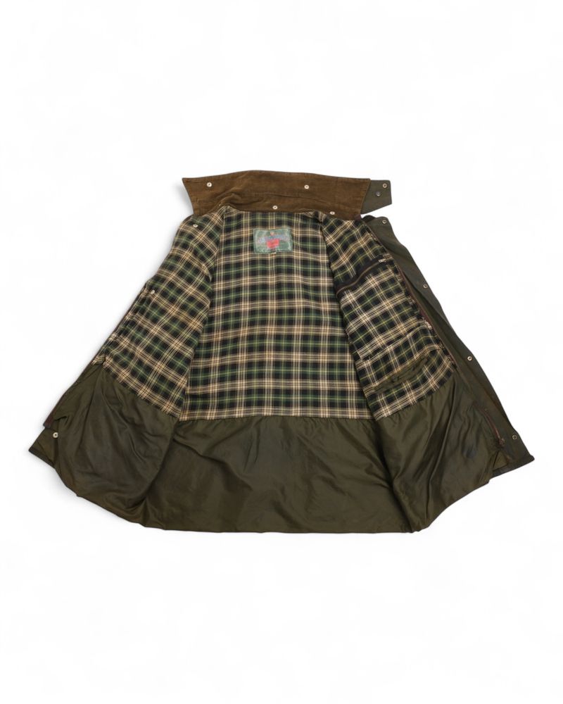 Olive Vintage Waxed Cotton Jacket, Made in England