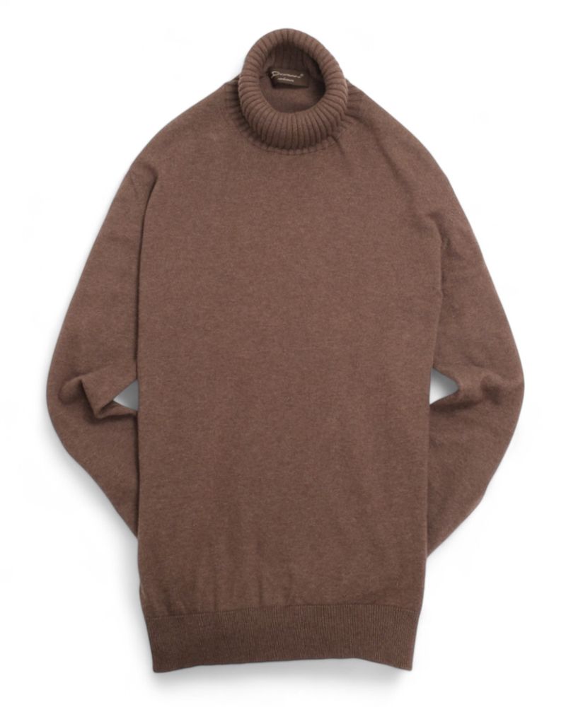 Earth Brown Cotton Rollneck