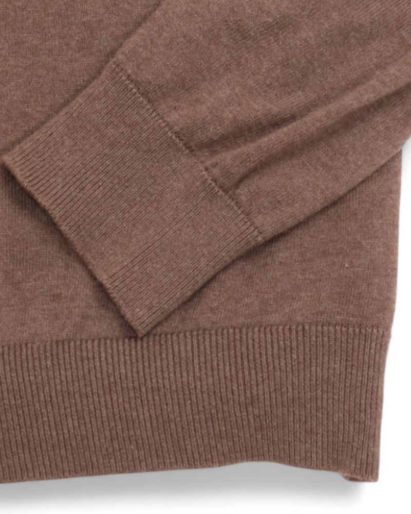 Earth Brown Cotton Rollneck