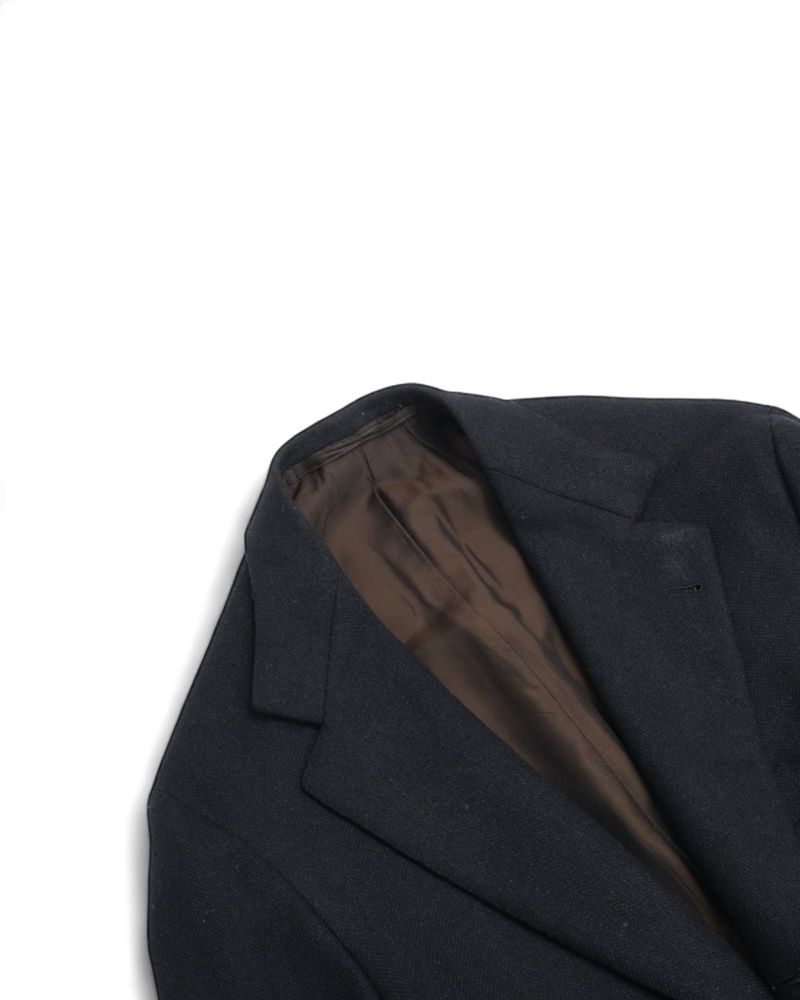 Dark Navy Herringbone Sports Jacket