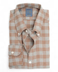 Beige/Grey Checked BD. Flannel Shirt