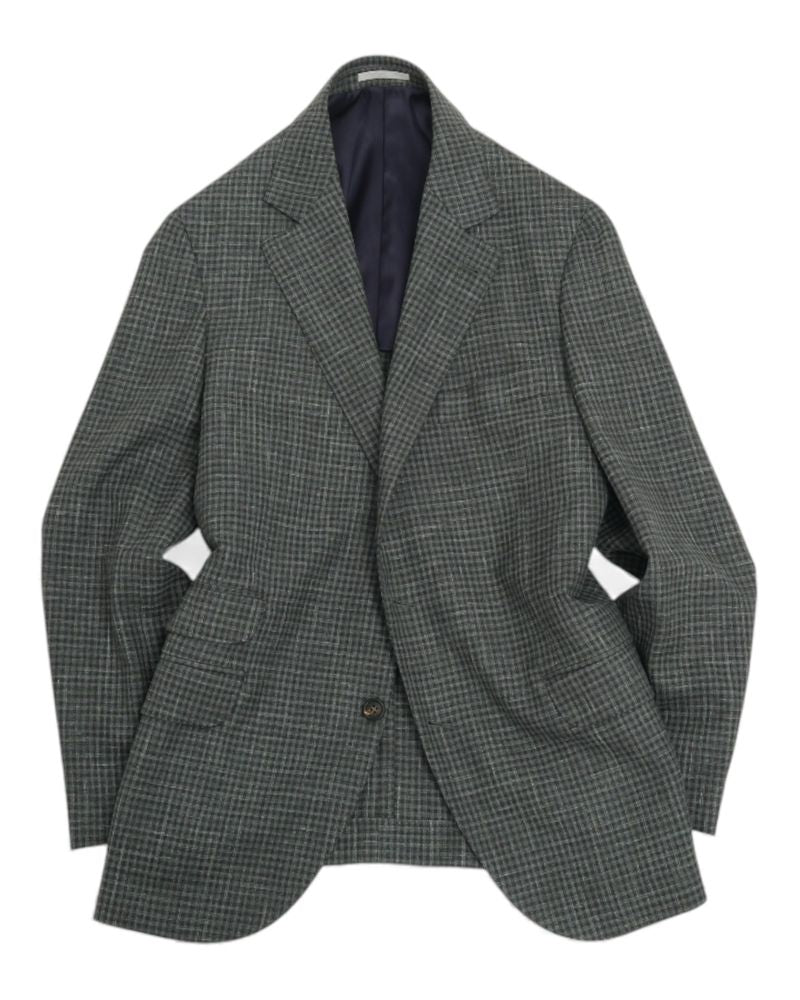 Green Gunclub Wool/Silk/Linen Sports Jacket