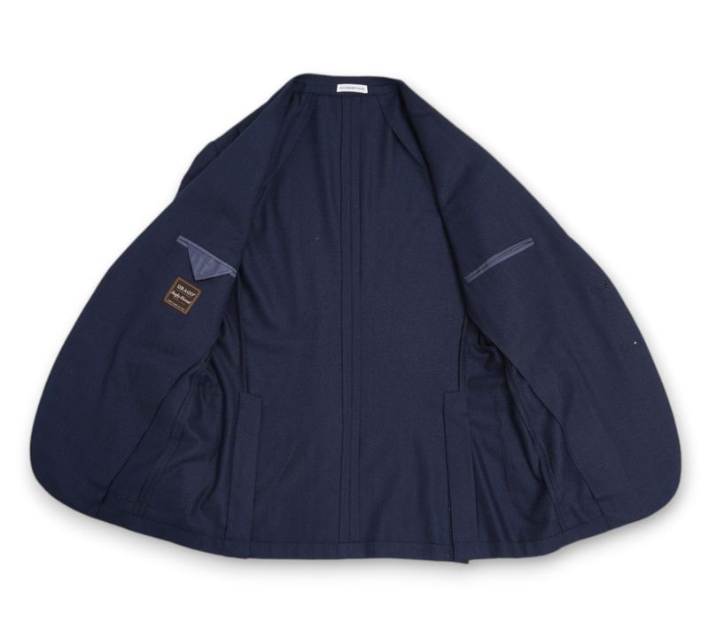 Navy Drago Super 130’s Flannel Sports Jacket