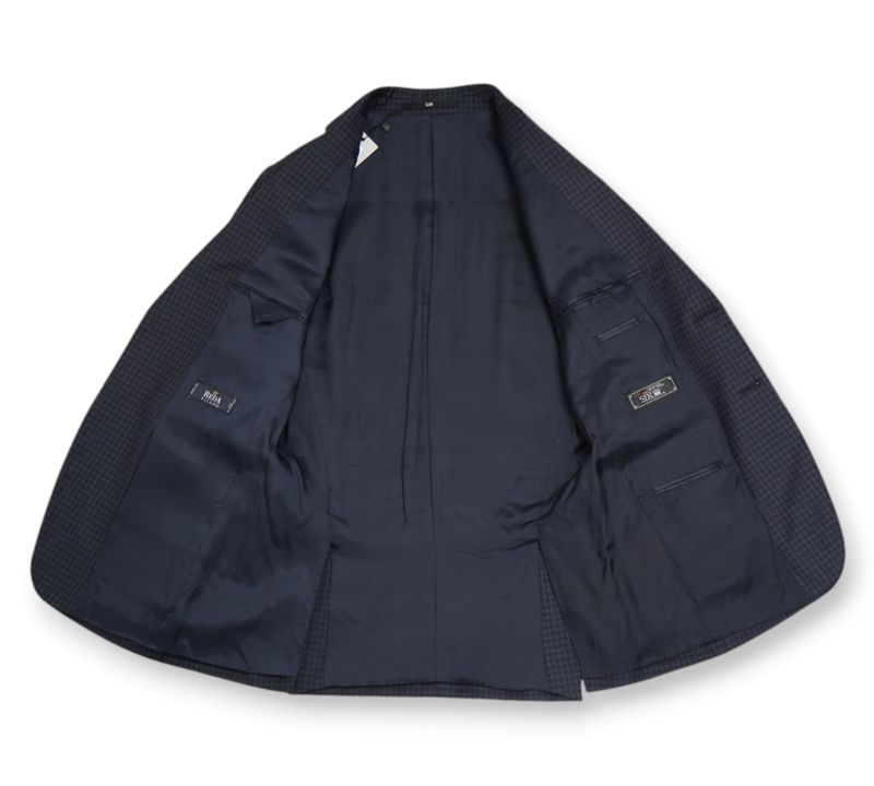 Navy Gunclub Super 130's Virgin Wool Sports Jacket