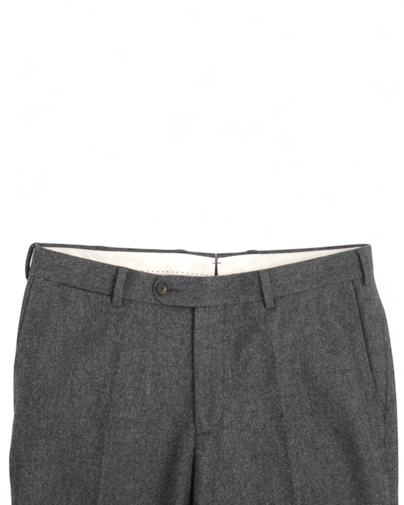 Dark Grey VBC Circular Flannel Trousers