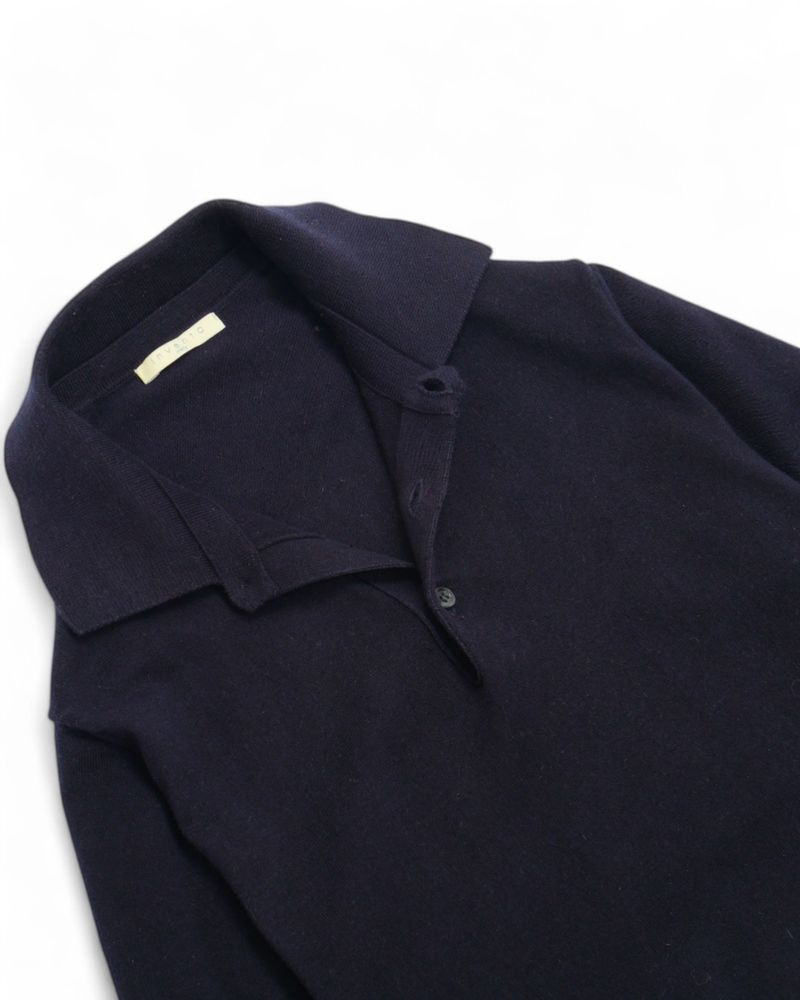 Navy Short Sleeve Cotton Polo