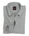 Light Grey Twill Flannel BD. Shirt