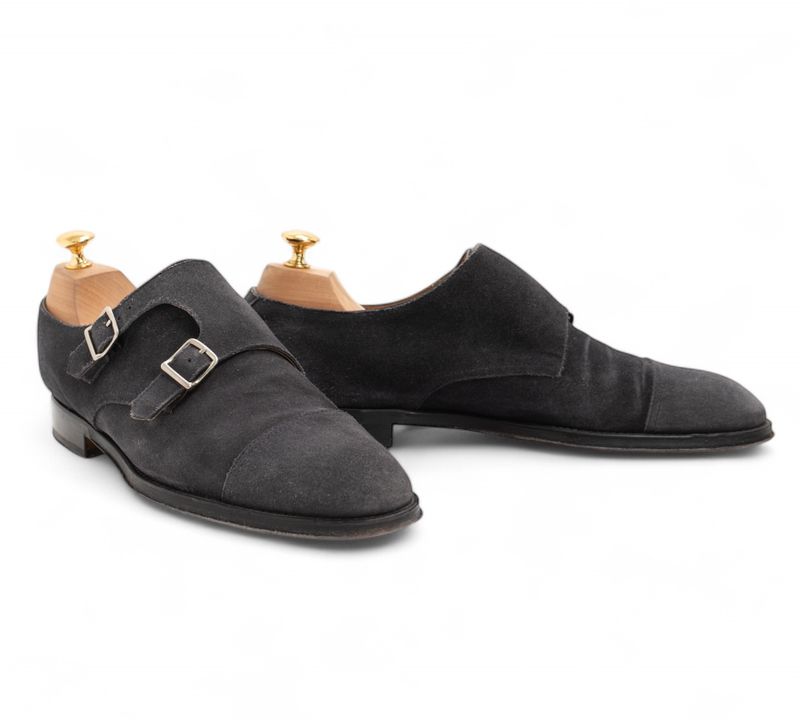 Dark Grey Suede Monk