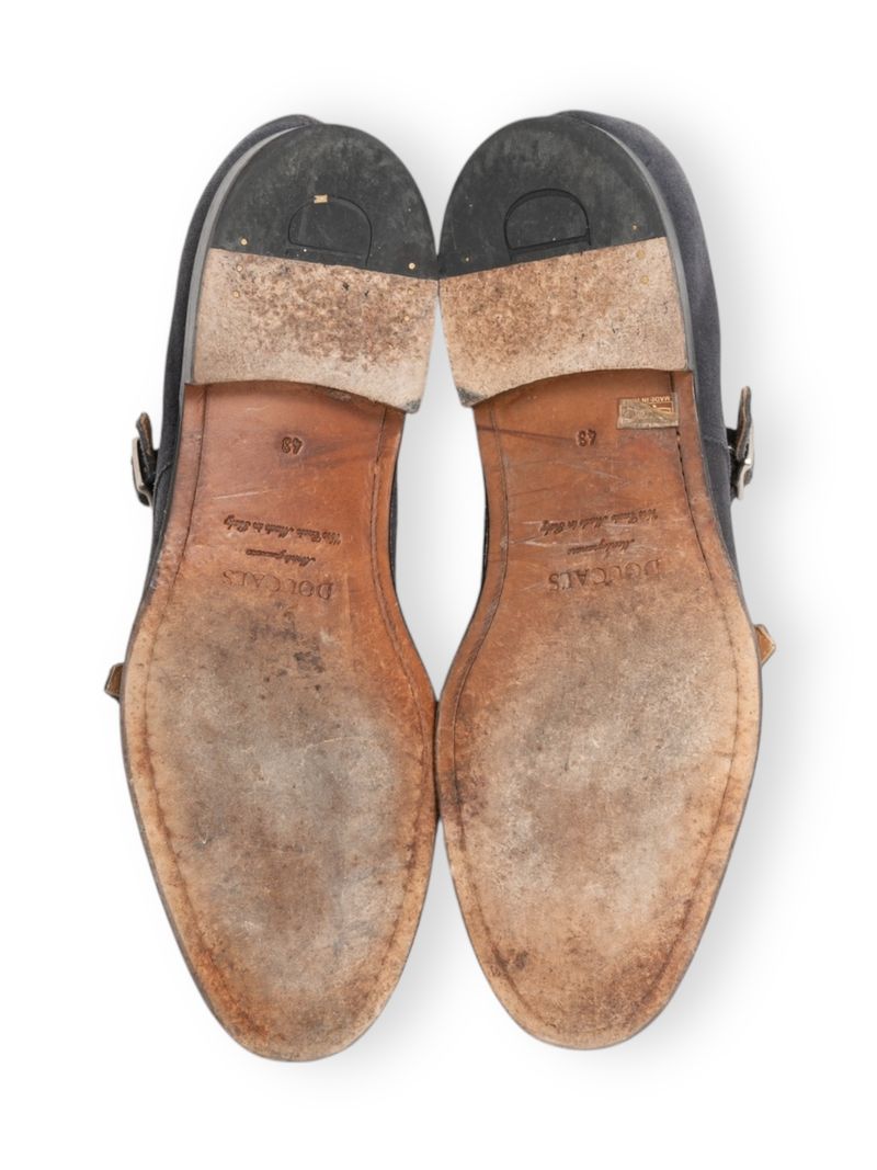 Dark Grey Suede Monk