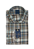 Checked Linen & Cotton Shirt