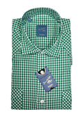 Green Gingham Check Poplin Shirt