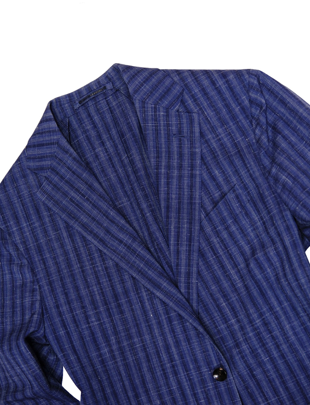 Navy/Blue Striped Wool/Linen Sports Jacket