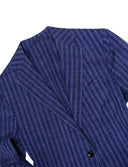 Navy/Blue Striped Wool/Linen Sports Jacket