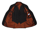 Götrich - Dark Brown Wool Full Canvas Bespoke Jacket and Vest 48